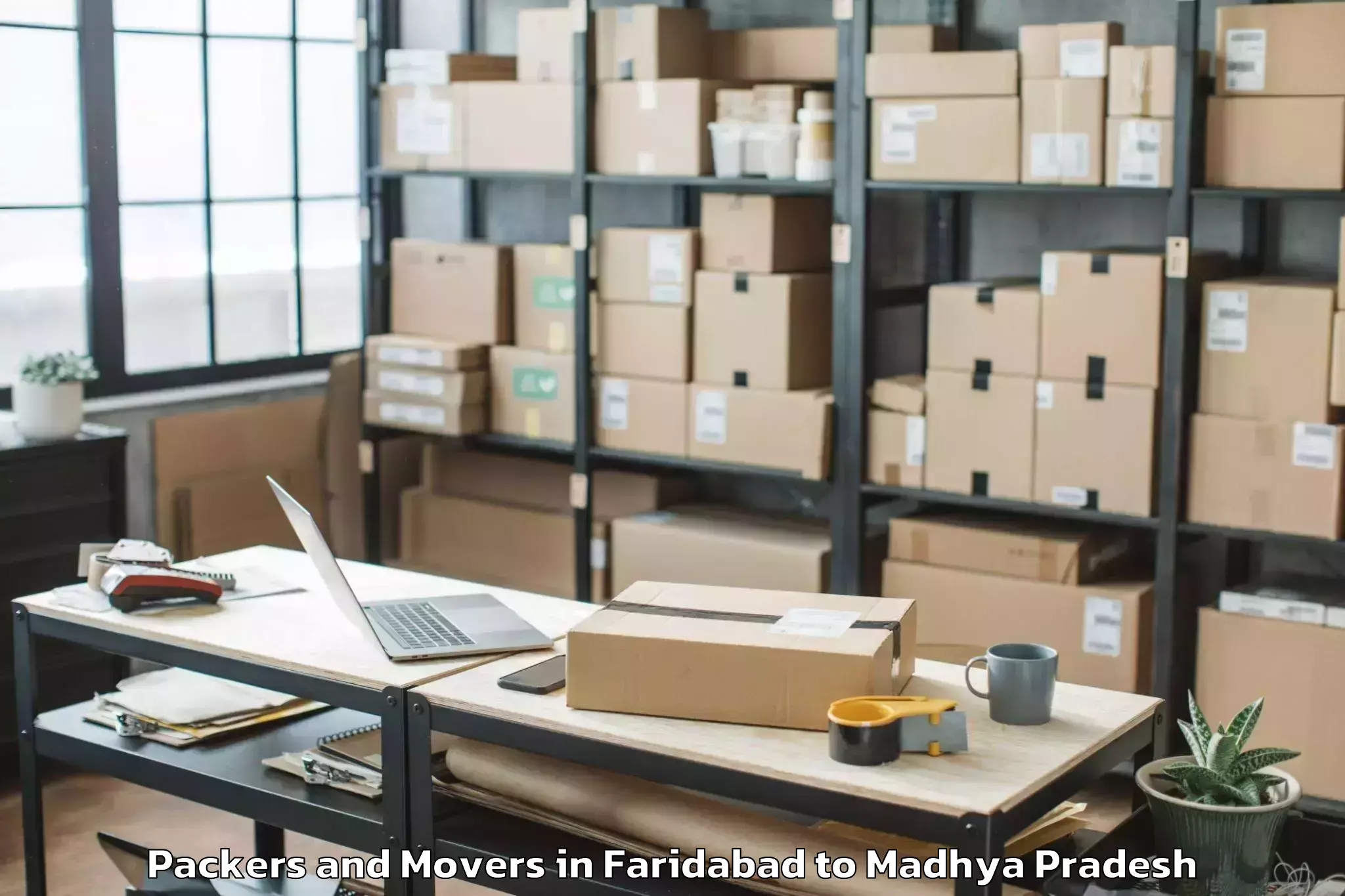 Top Faridabad to Dhamnod Packers And Movers Available